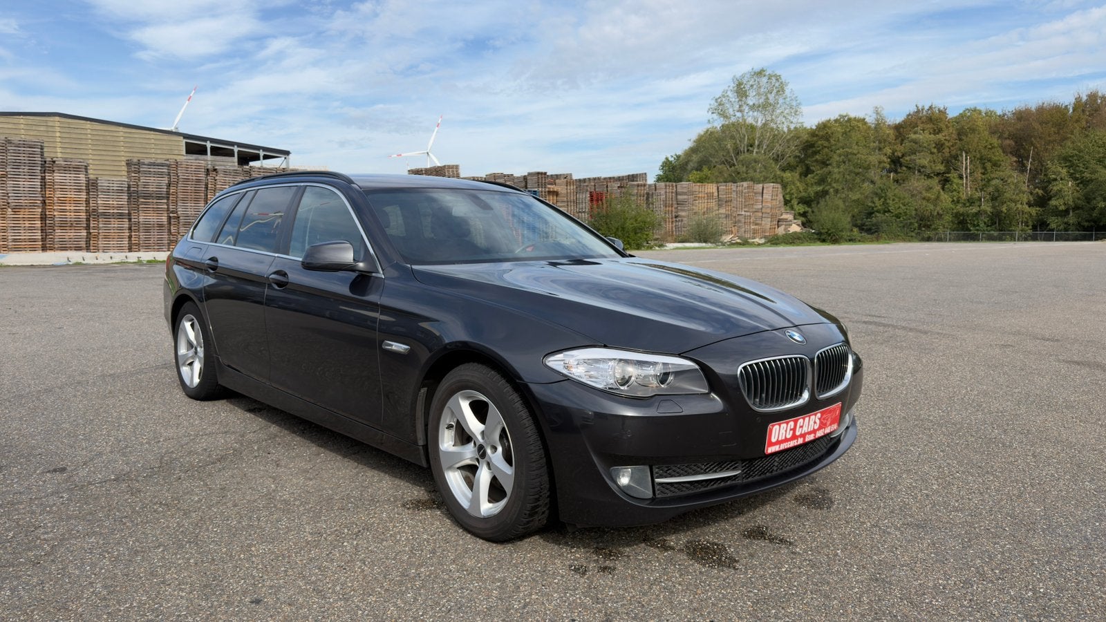 BMW 520d TOURING – 2.0 DIESEL – 163 PK – GARANTIE, Auto's, 1995 cc, Beige, 4 cilinders, Leder