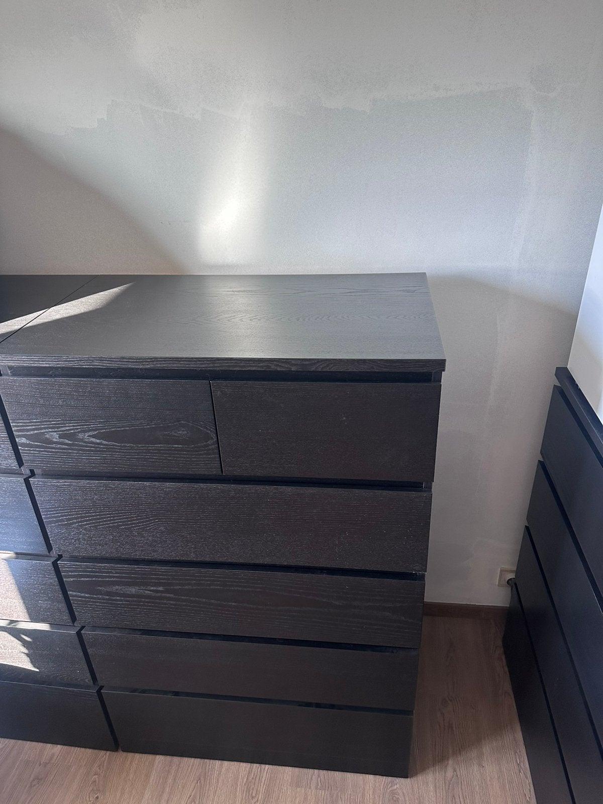 IKEA MALM Ladekast 6 lades – Zwartbruin, Ophalen, Gebruikt