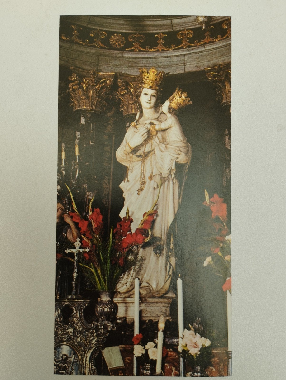 Een prent over een christelijk beeld met kind kleur verschil, Verzamelen, Ophalen, Kind, Prent