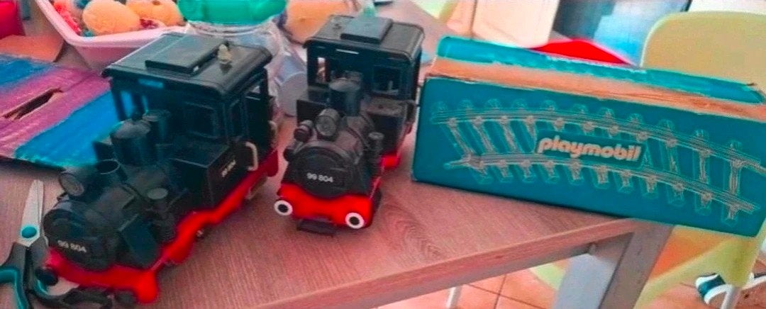 Vintage Playmobil treinen + sporen, Kinderen en Baby's, Ophalen of Verzenden