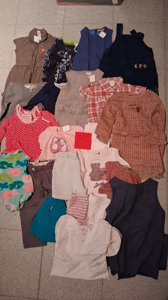 Allerlei kleding maat 86, Kinderen en Baby's, Babykleding | Maat 86, Zo goed als nieuw, Meisje, Shirtje of Longsleeve, Ophalen of Verzenden