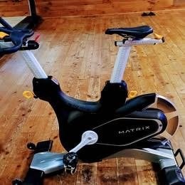 Professionele MATRIX cxp Spinning bike, Gebruikt, Rug, Spinningfiets, Aluminium