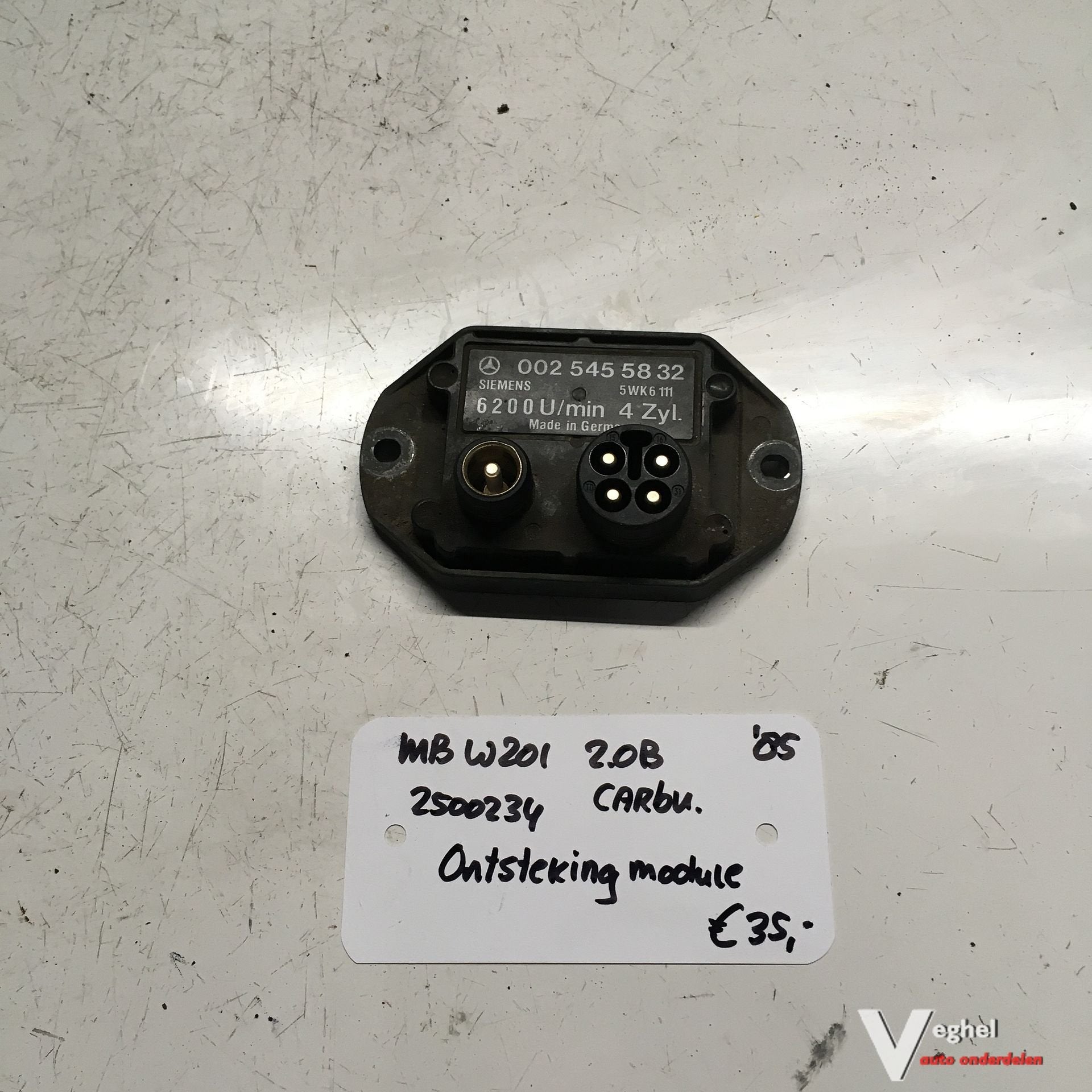 Mercedes W201 2.0 Benzine 1985      Ontsteking 002 545 5832, -, Utilisé, -, -