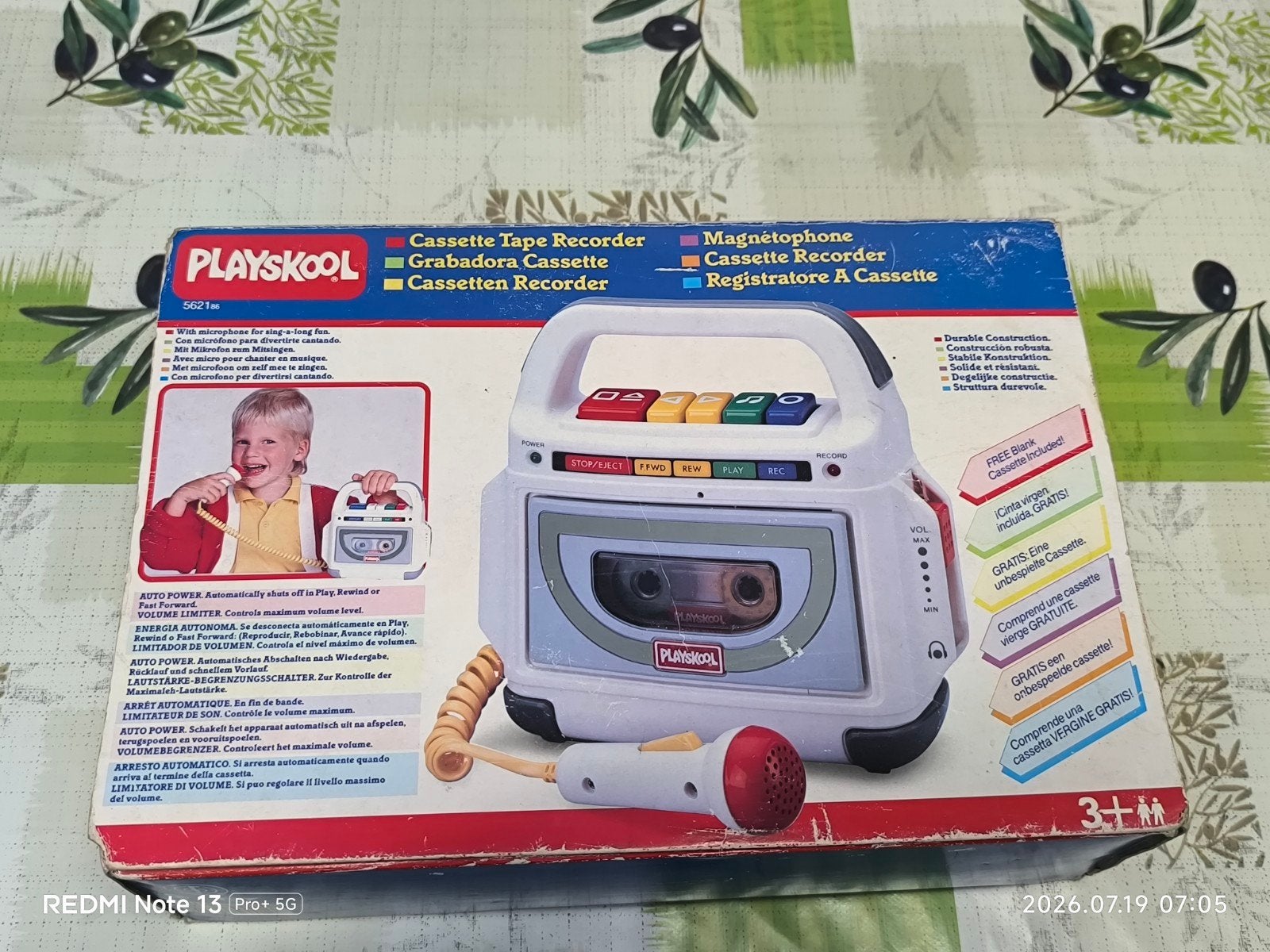 Vintage Playskool cassetterecorder, Ophalen