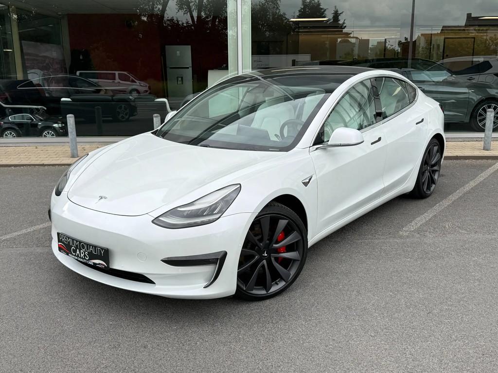 Tesla Model 3 AWD PERFORMANCE / PANO / 360°CAM / ZETELVERWA, Auto's, Tesla, Automaat, 4 deurs, Gebruikt, Euro 6