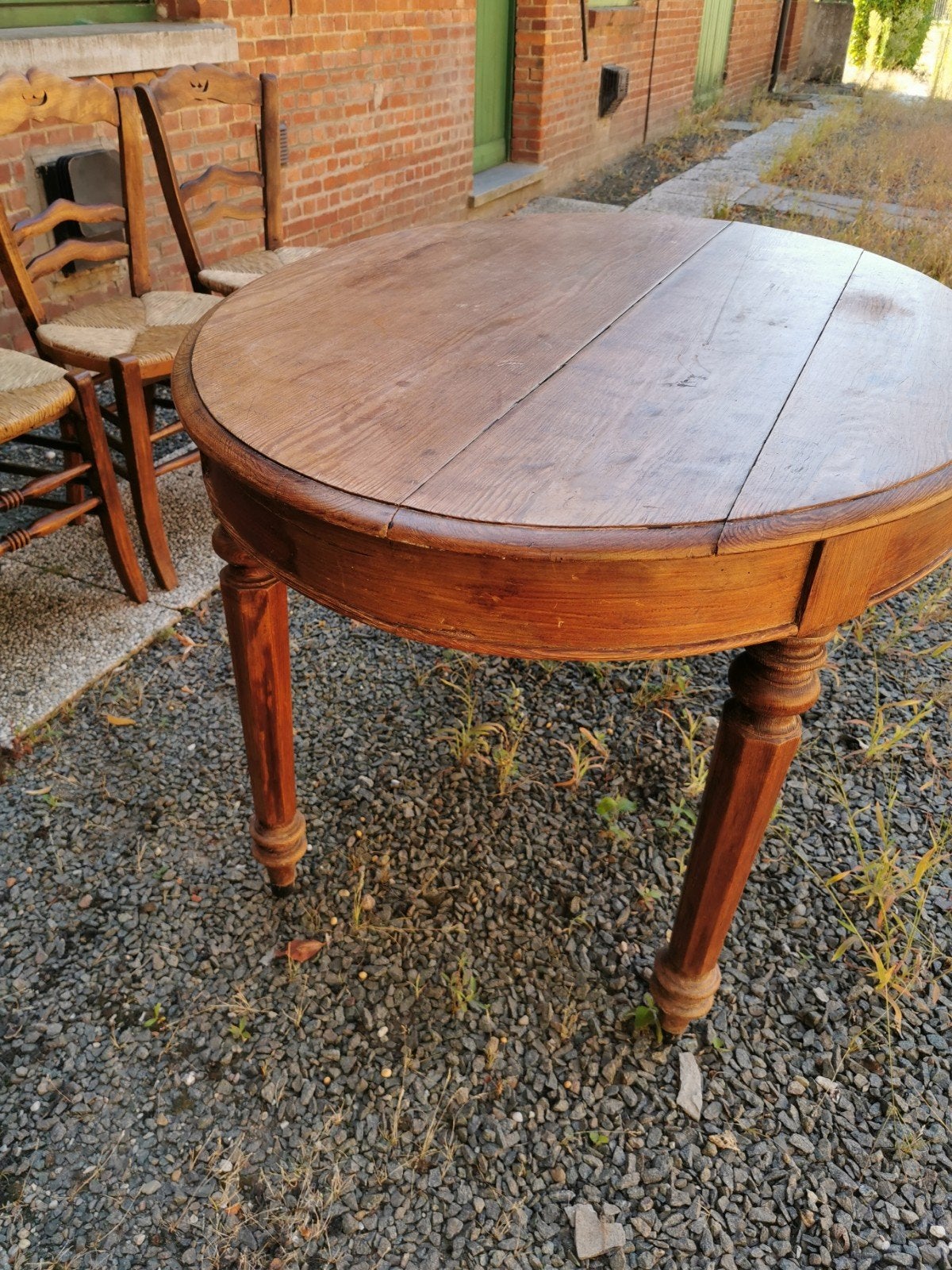 ovale eiken tafel, Antiek en Kunst, Ophalen
