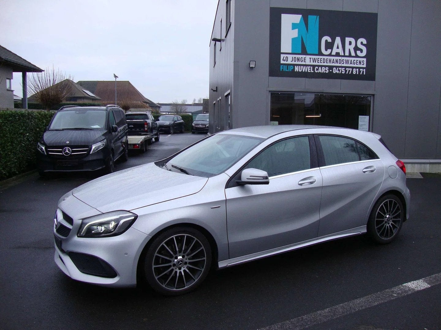 Mercedes-Benz A-CLASS 180 i aut, AMG, 2018, 51.000 km, leder, Autos, Achat, Cruise Control, Entreprise, Noir