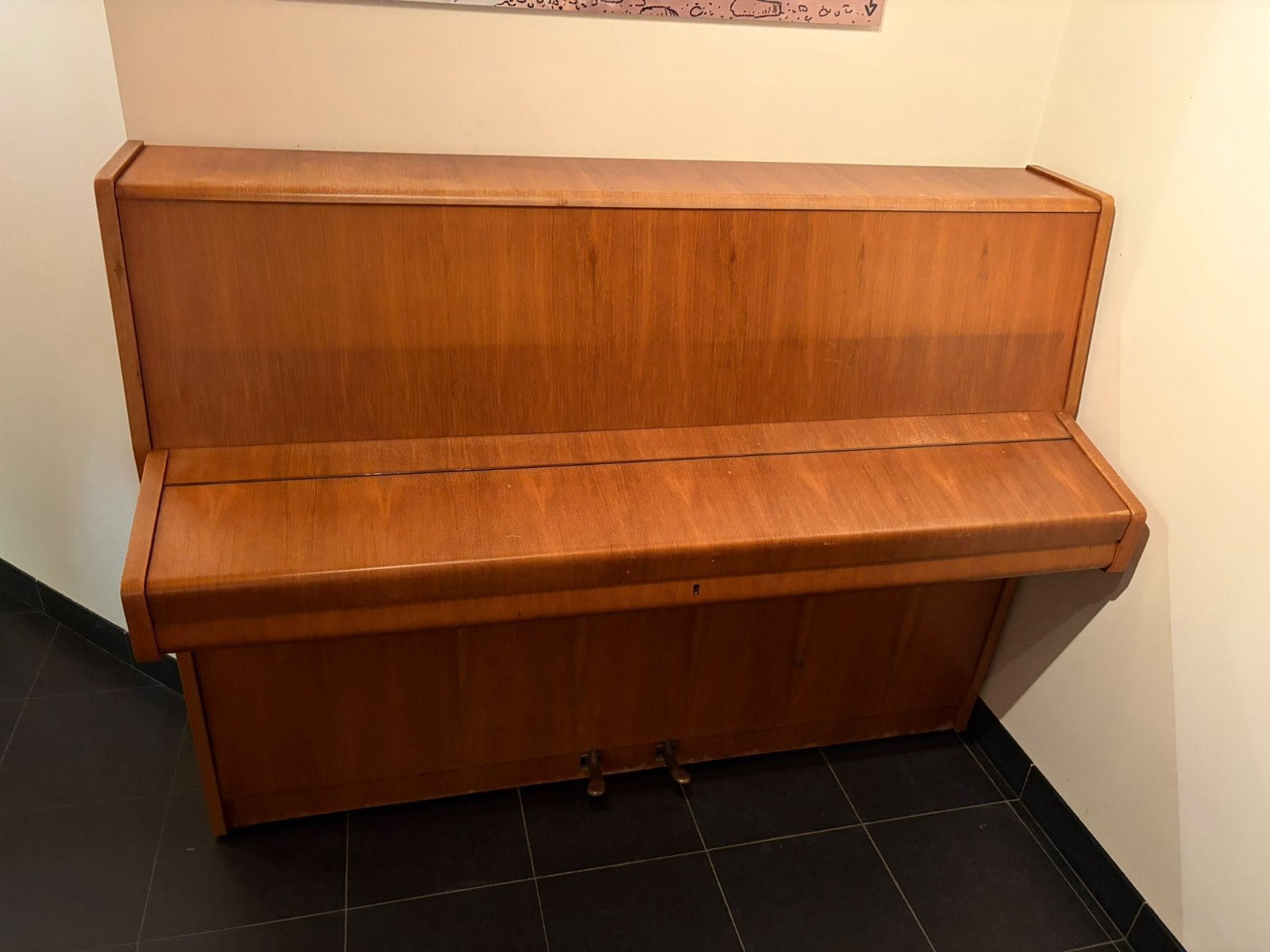 Geyer piano, Muziek en Instrumenten, Ophalen, Gebruikt, Bruin, Piano