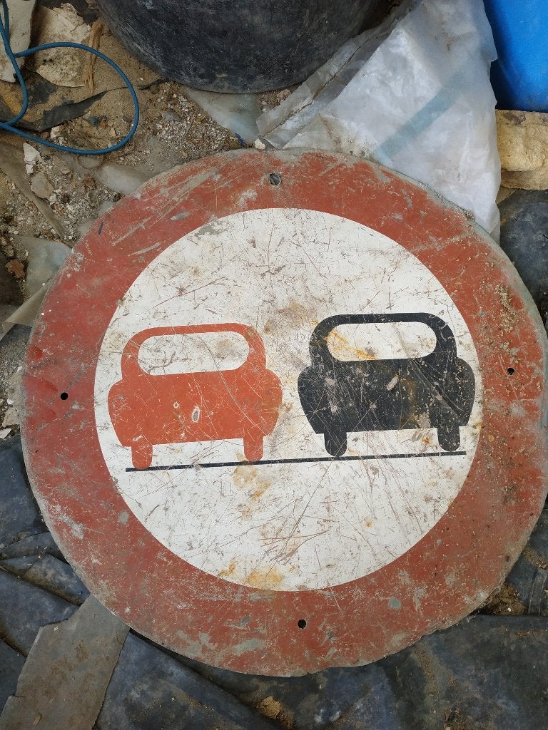 Anciens panneaux routiers, Enlèvement, Utilisé, Autres matériaux, Moins de 20 mm