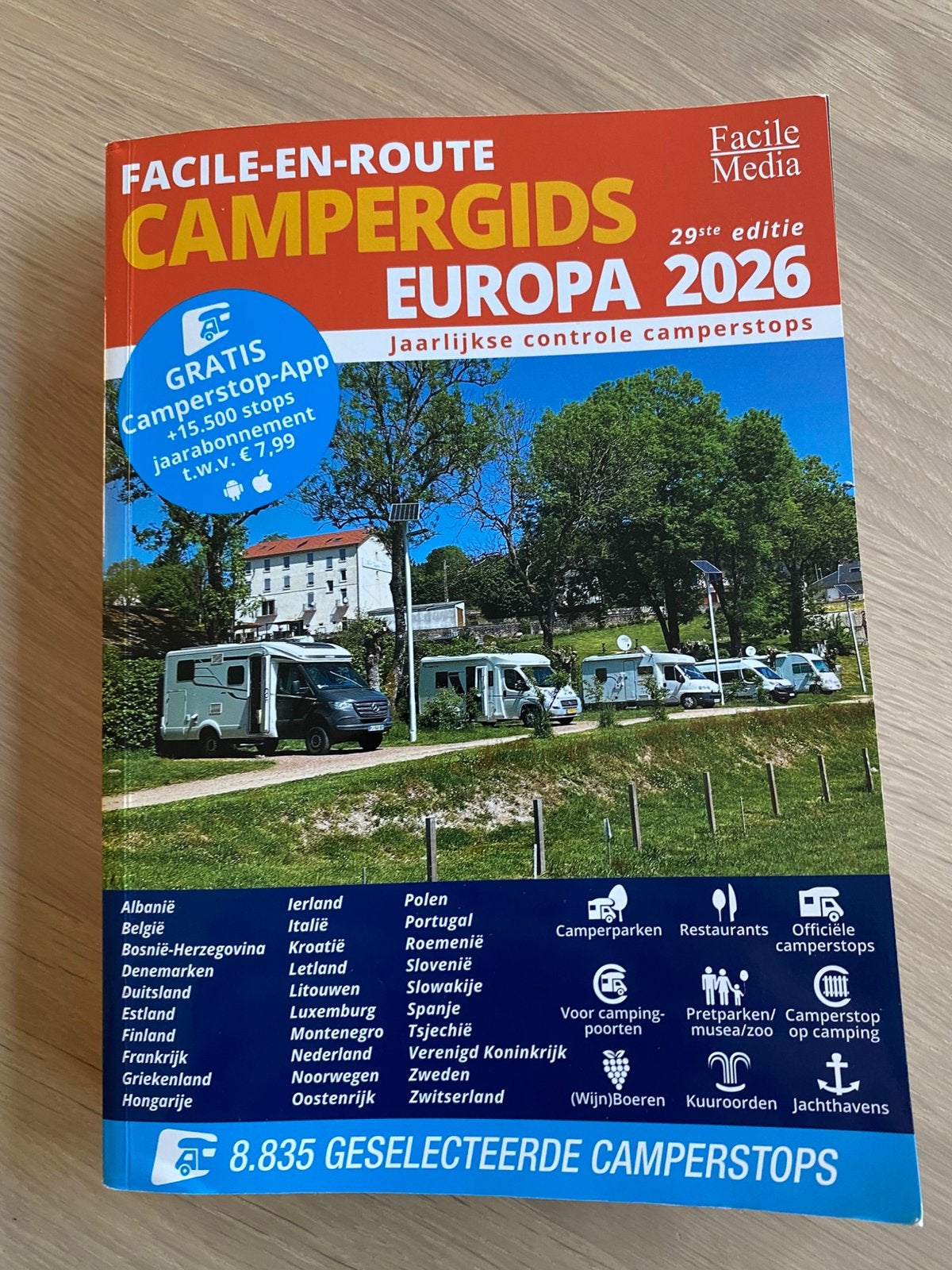 Campergids 2026, Ophalen, Nieuw
