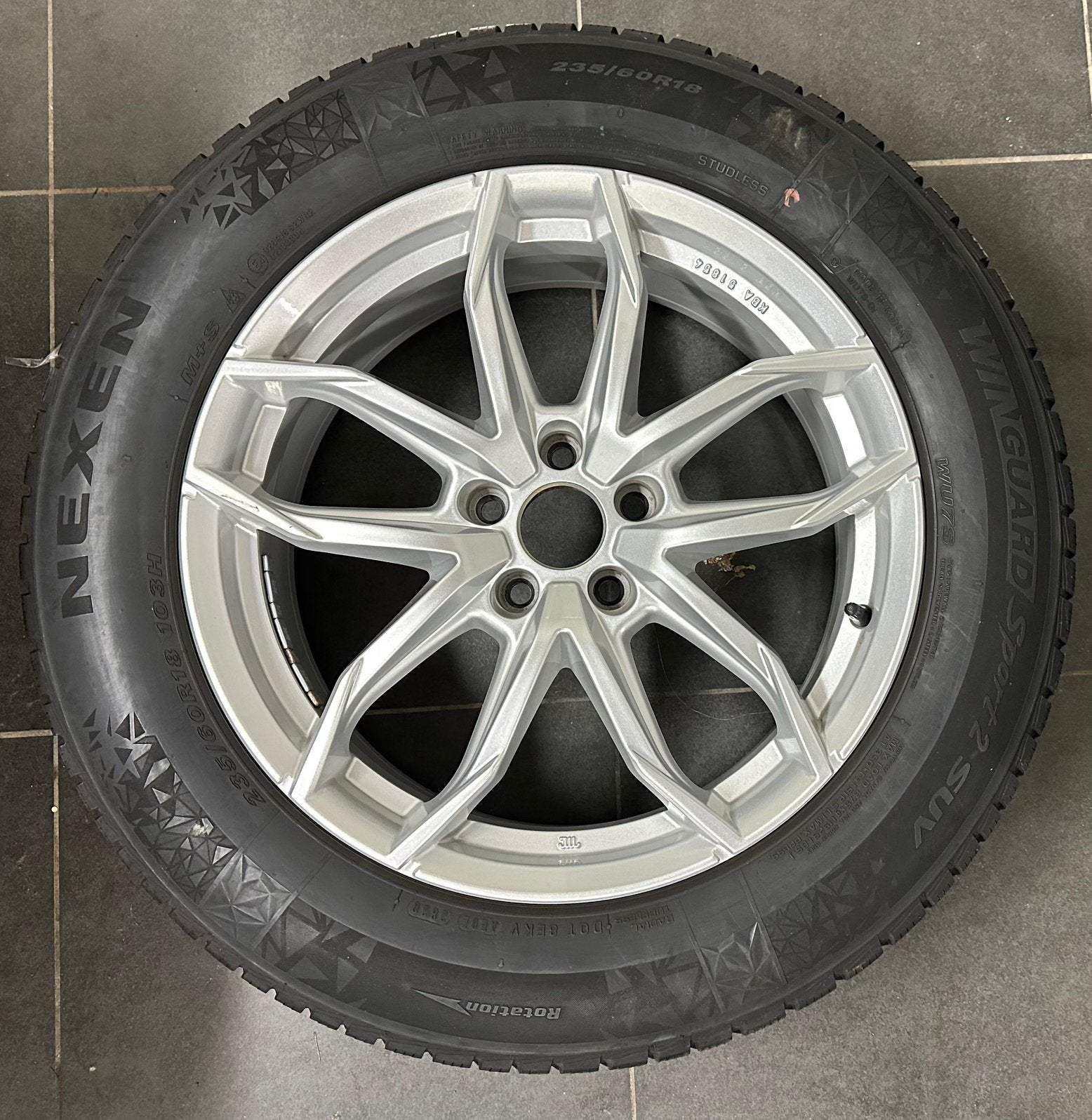 4x winterbanden 235/60/18, Ophalen, 18 inch, Winterbanden, 235 mm