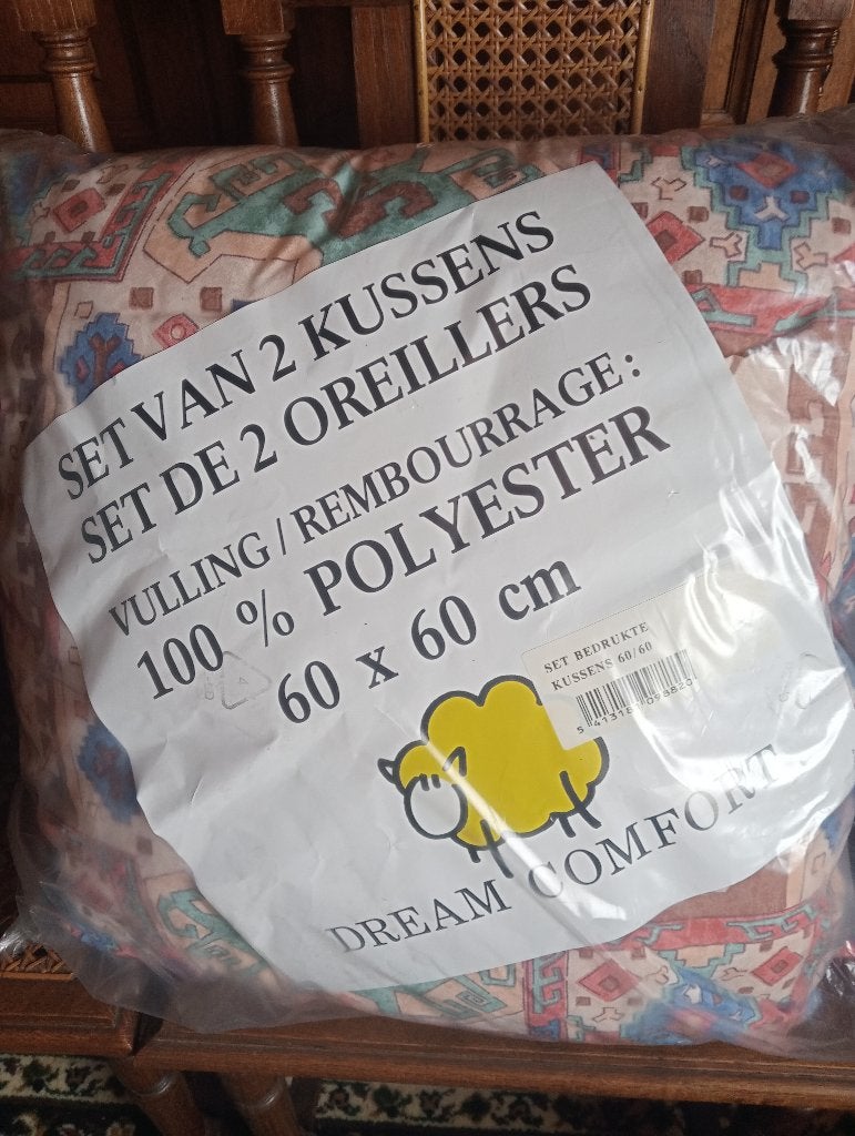 Hoofdkussens 60 x 60, Nieuw, Ophalen of Verzenden, Kussen, Overige kleuren