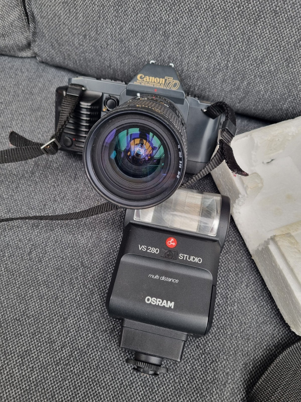 Canon T70 foto toestel met extra lens, Ophalen, Canon