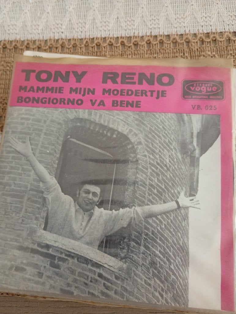 Tony Reno - Mammie mijn moedertje, CD & DVD, Vinyles Singles, En néerlandais, Pochette photo, 7 inch, Utilisé