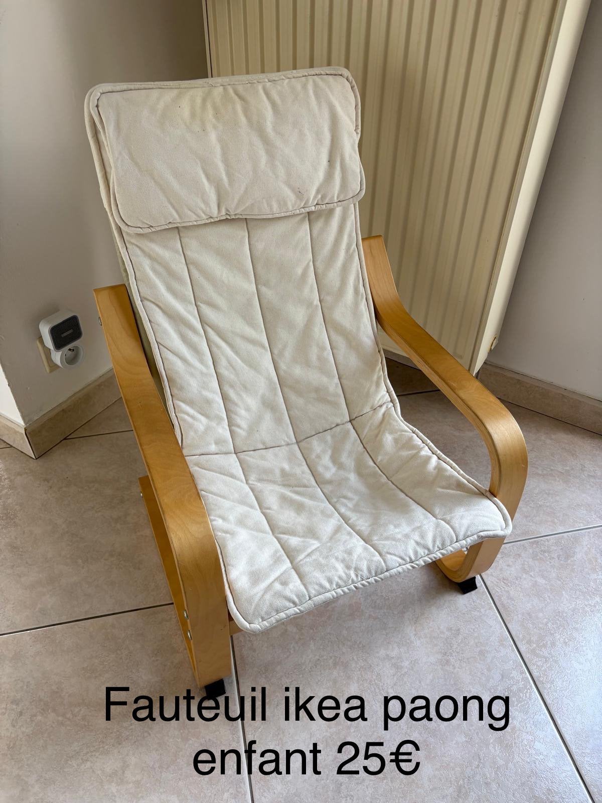 Fauteuil/ siege ikea paong enfant, Kinderen en Baby's, Kinderkamer | Tafels en Stoelen, Ophalen of Verzenden, Zo goed als nieuw