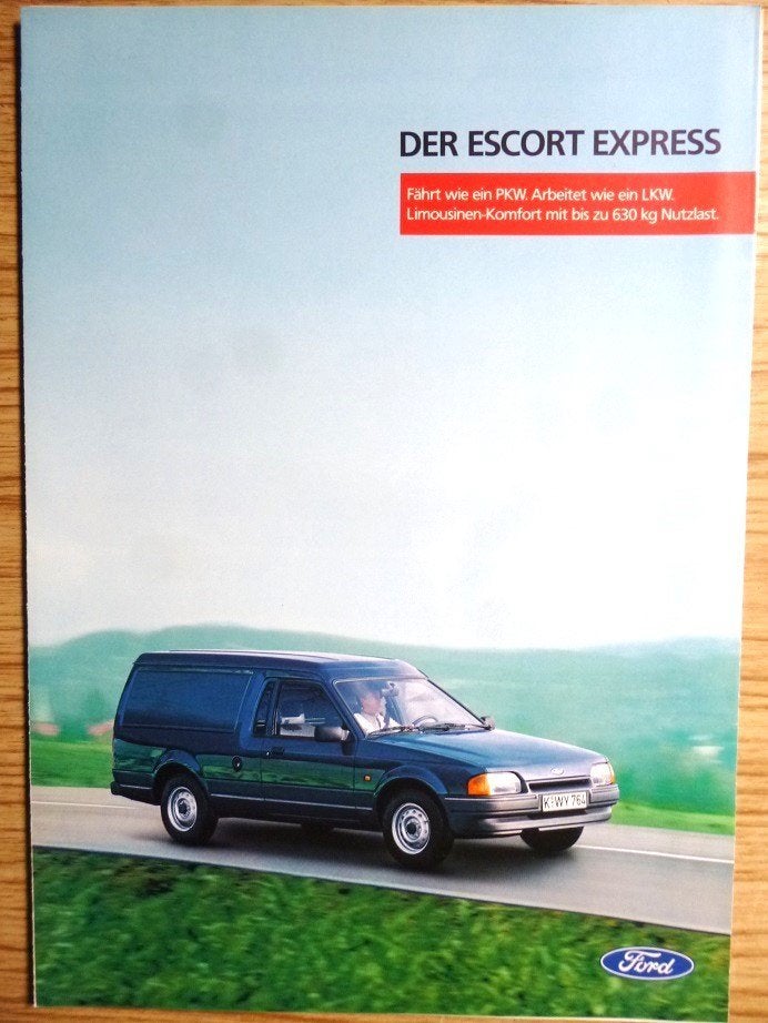 Ford Escort '86 Express bestelwagen, brochure 1/1986, Boeken, Verzenden, Gelezen, Ford