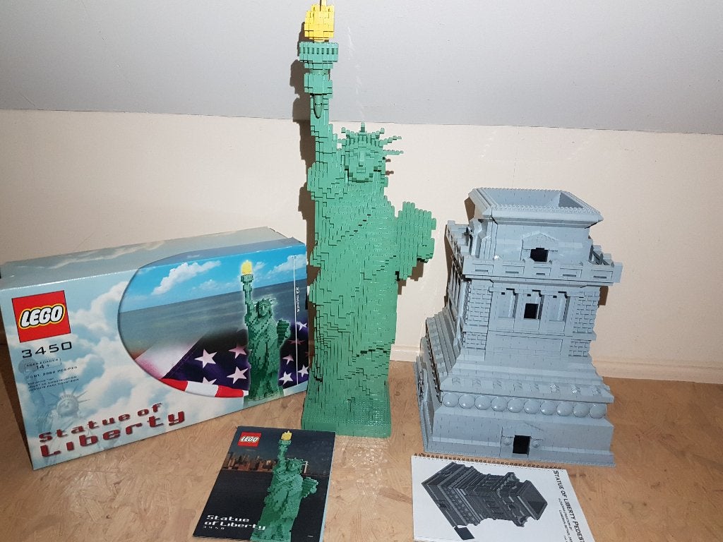 Lego 3450 Statue of Liberty met sokkel, Gebruikt, Ophalen of Verzenden, Complete set, Lego