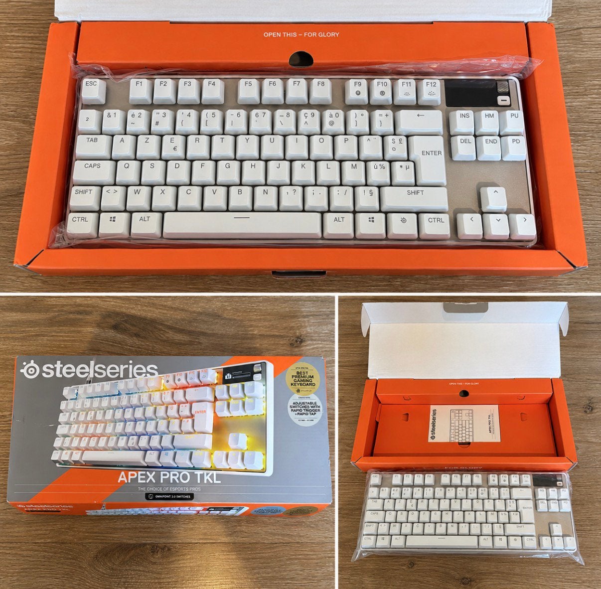 SteelSeries Apex Pro TKL wit AZERTY - NIEUW, Computers en Software, Ophalen, Azerty, Zo goed als nieuw, Numeriek gedeelte