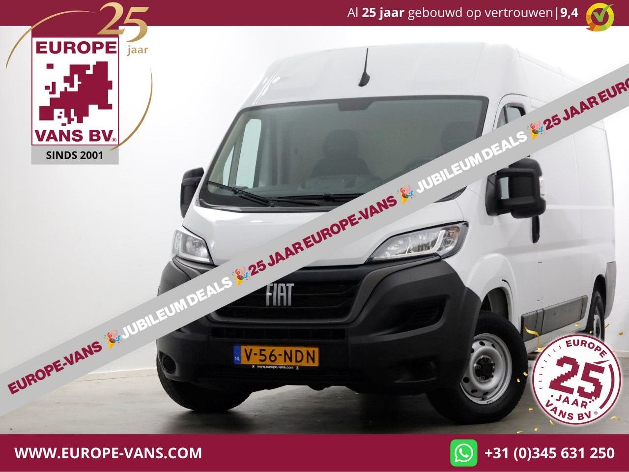 Fiat Ducato 30 2.2 MultiJet 140pk L2H2 Airco/Navi/Camera 01-, Autos, Camionnettes & Utilitaires, Achat, Entreprise, Diesel, Electronic Stability Program (ESP)