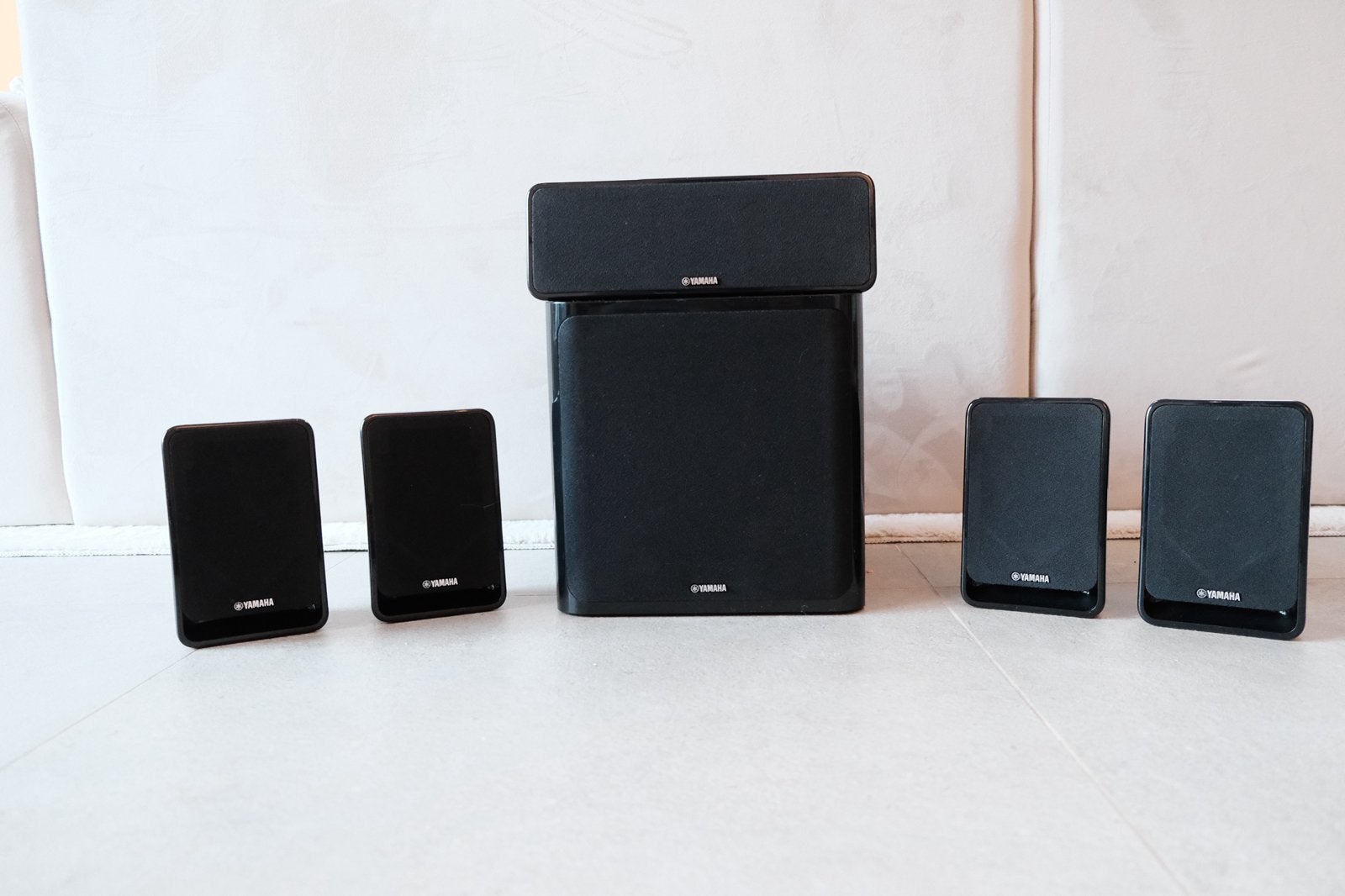 Ensemble de haut-parleurs 5.1 Yamaha — NS-B20/NS-C20/NS-SW20, Compatible son surround/home cinéma, Enlèvement ou Envoi, Kit d'enceintes