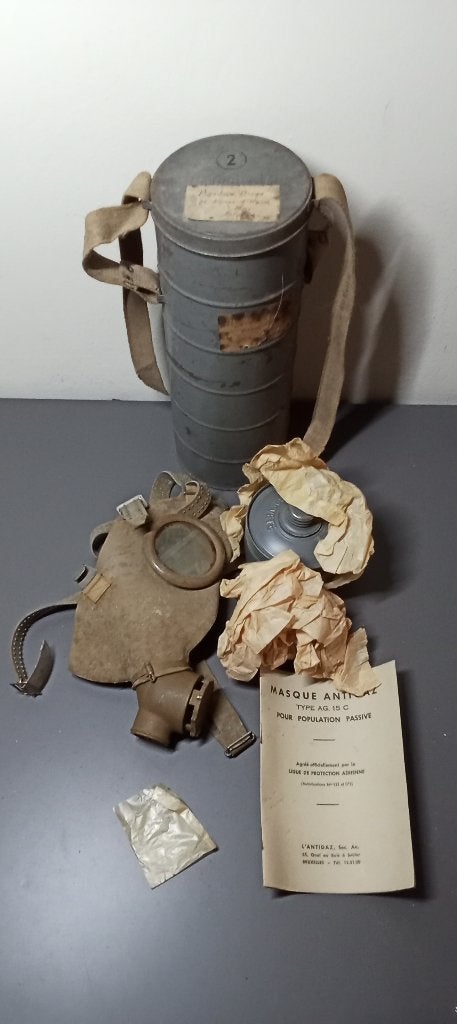 Masque à Gaz Défense Passive WW2, Ophalen of Verzenden, Landmacht, Overige typen