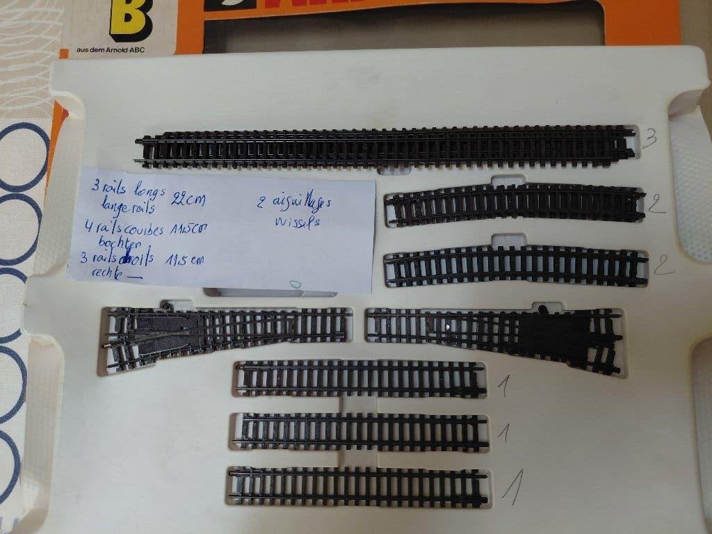 Modeltrein op schaal N, Arnold, Gelijkstroom, Rails, Ophalen of Verzenden