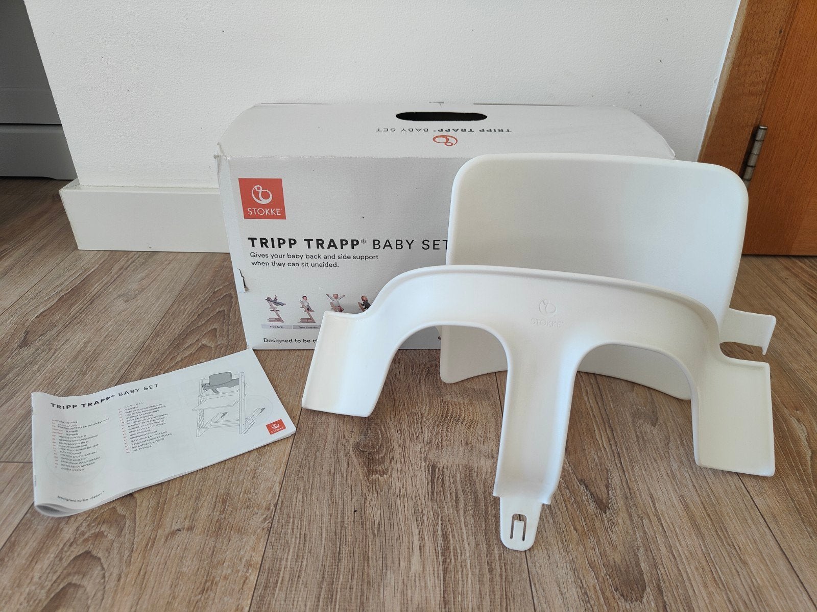 Tripp trap baby set Stokke wit, Kinderen en Baby's, Kinderstoelen, Ophalen