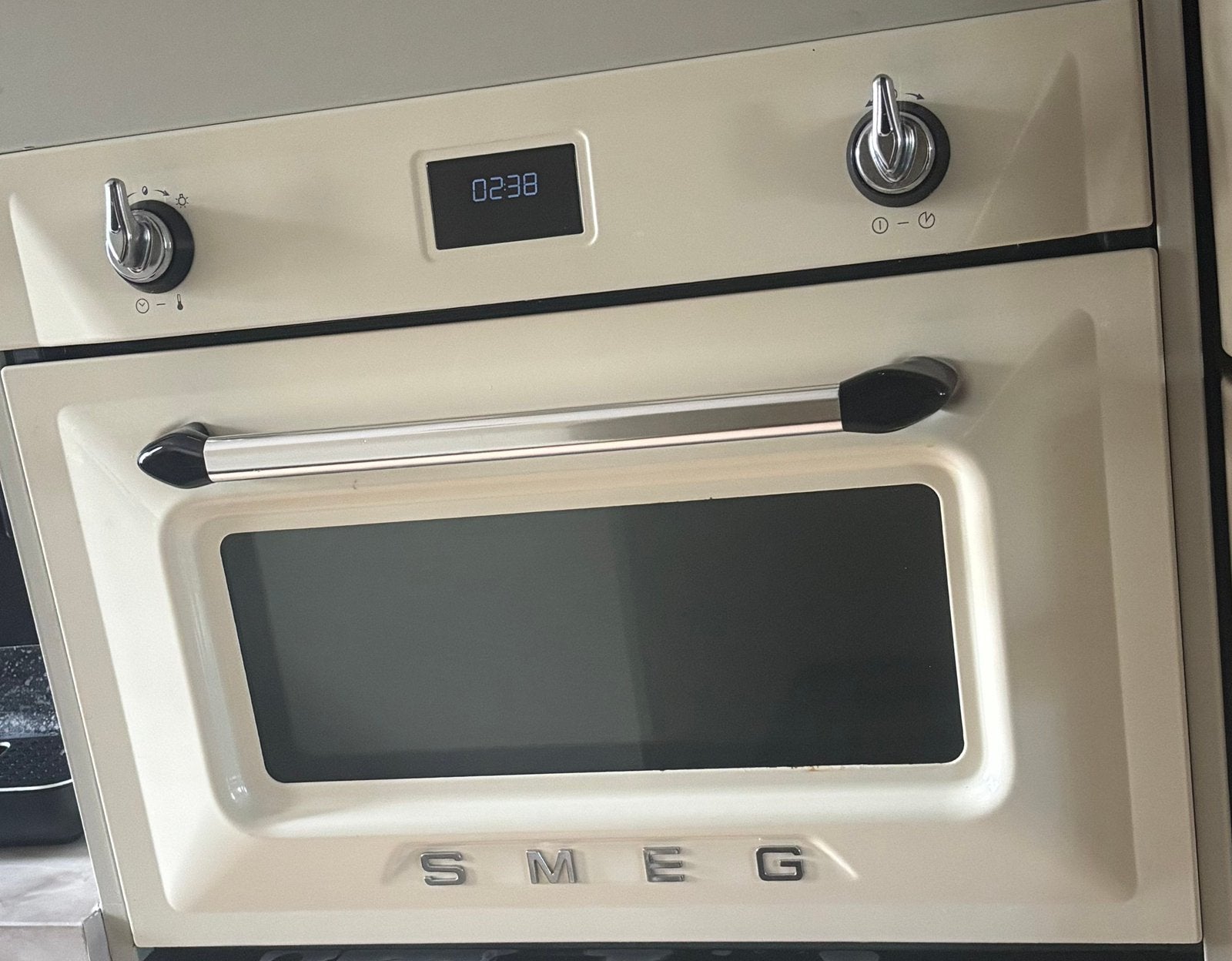 SMEG Victoria SF4920MCP Crème Inbouw Combi Oven/Magnetron, Ophalen of Verzenden, Zo goed als nieuw, Smeg, Combi-oven