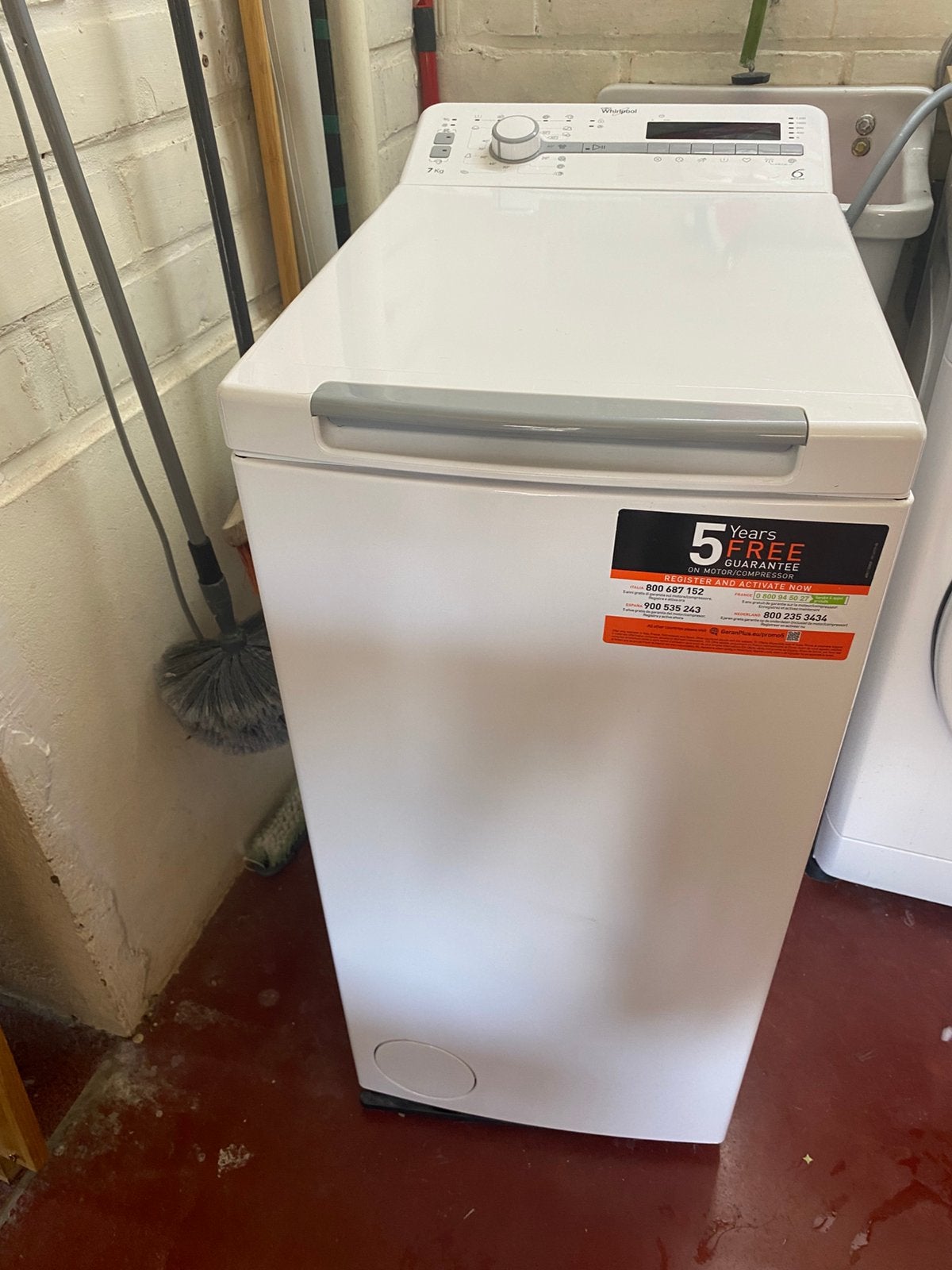 Machine a laver Whilpool 6h sens ouverture haute, Electroménager, 6 à 8 kg, 85 à 90 cm, Enlèvement, Utilisé