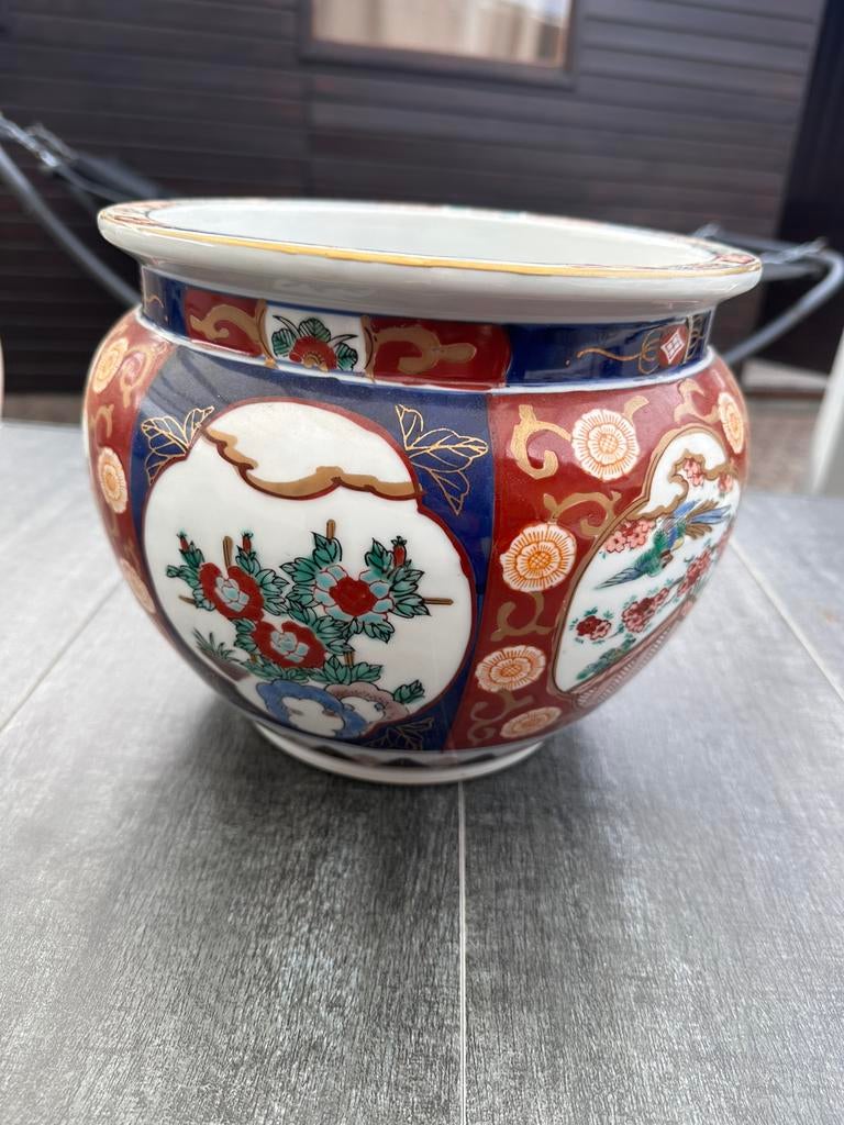 Gold imari bloempot, Antiek en Kunst, Ophalen