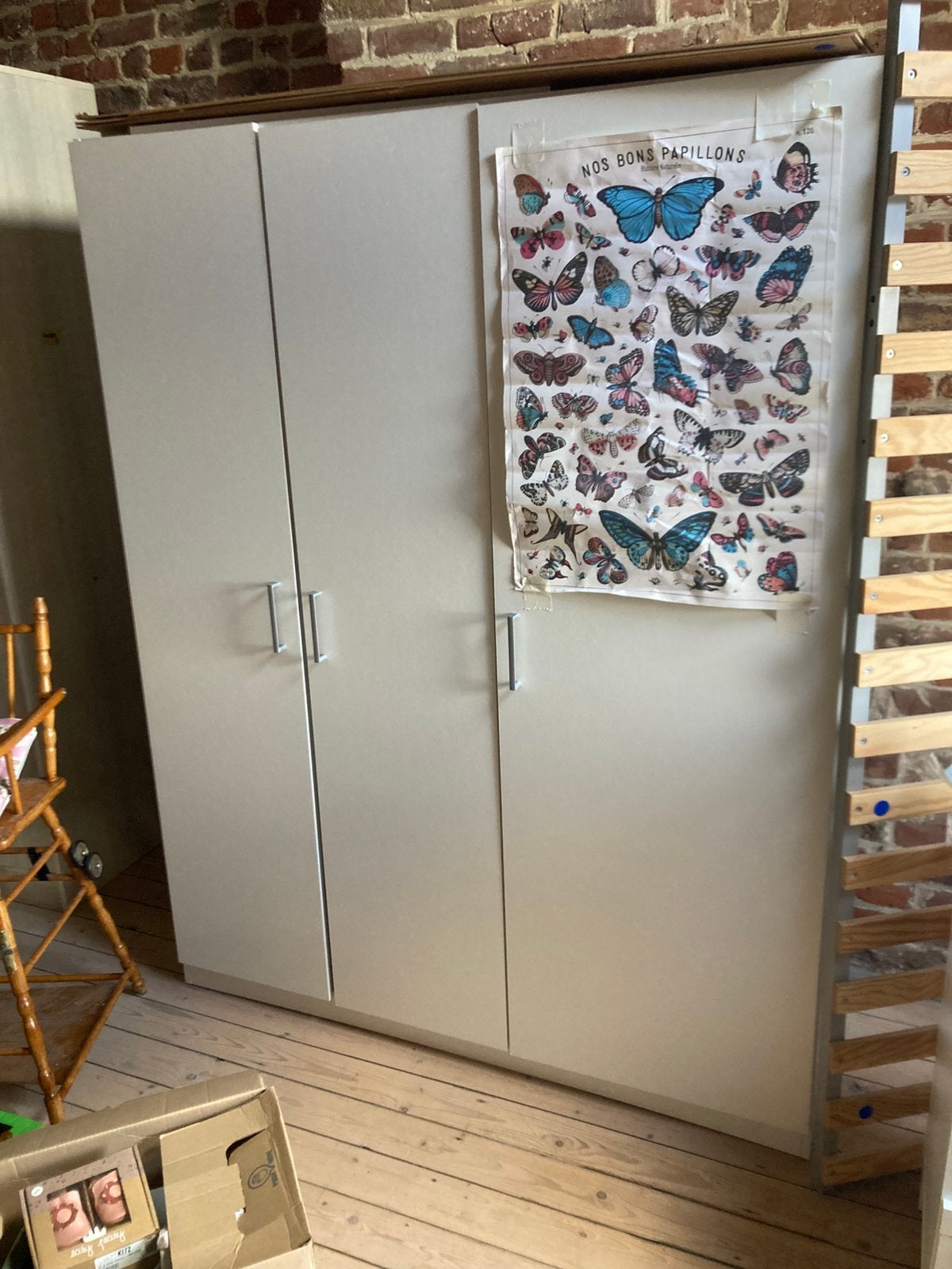 Witte kleerkast, Huis en Inrichting, Ophalen, Gebruikt