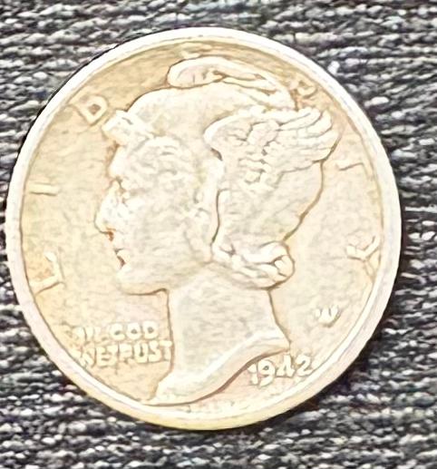 Silver Dime USA1942, Enlèvement ou Envoi