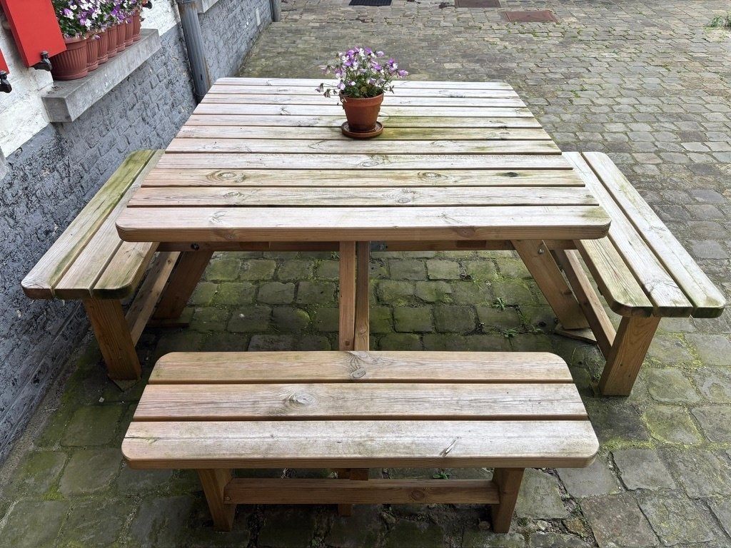 Tuinbank, Tuin en Terras, Ophalen, Zo goed als nieuw, Hout