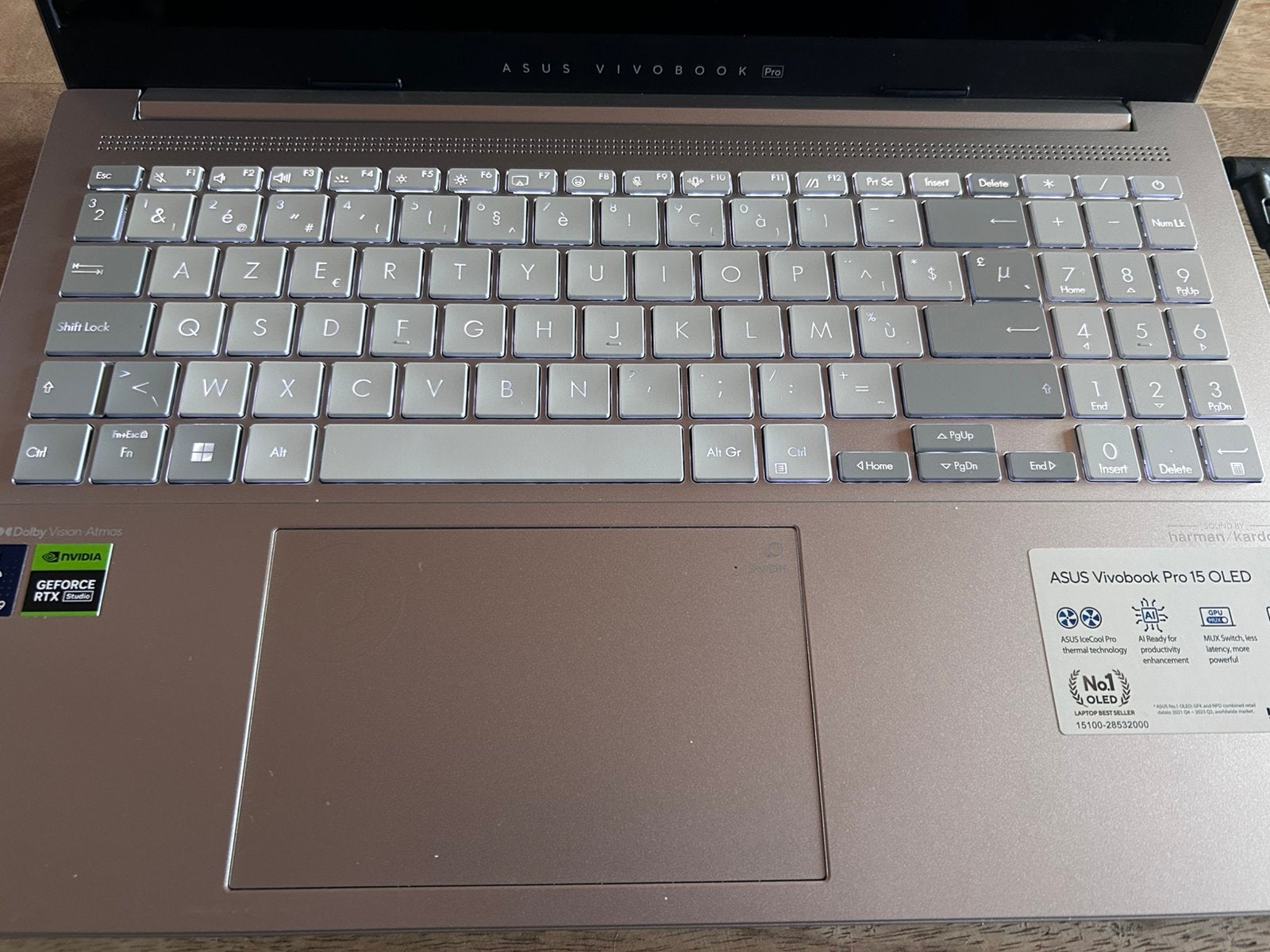 Asus Vivobook 15 pro OLED, 4 Ghz ou plus, Enlèvement, Utilisé, SSD