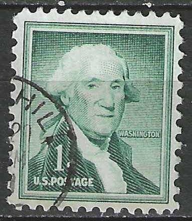 USA 1954 - Yvert 587 - George Washington  (ST), Verzenden, Gestempeld