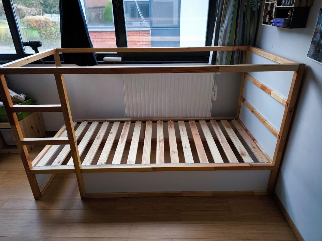 Lit réversible KURA blanc - IKEA, 90 cm, Enlèvement, Une personne, Comme neuf