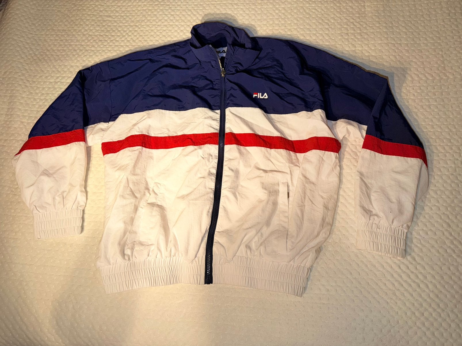 Fila veste vintage, Enlèvement ou Envoi, Comme neuf, Taille 46 (S) ou plus petite, Bleu