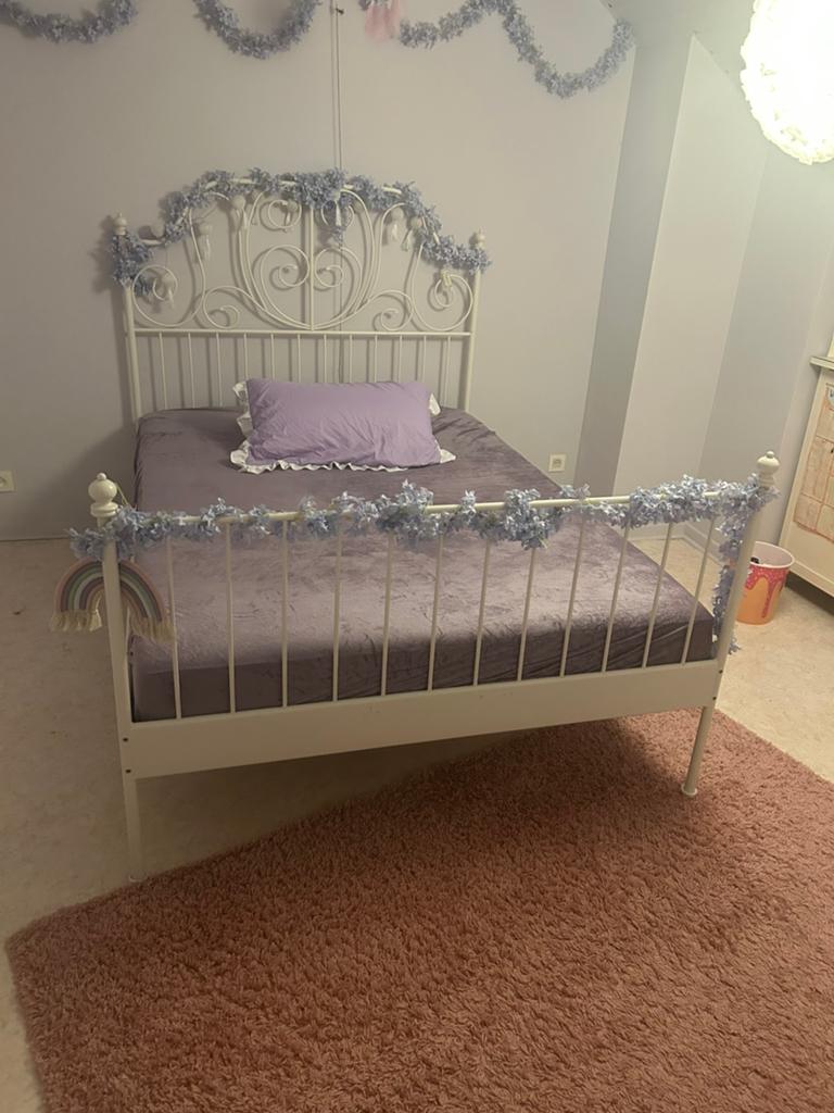 Bed 140x200 ikea metaal, Enlèvement