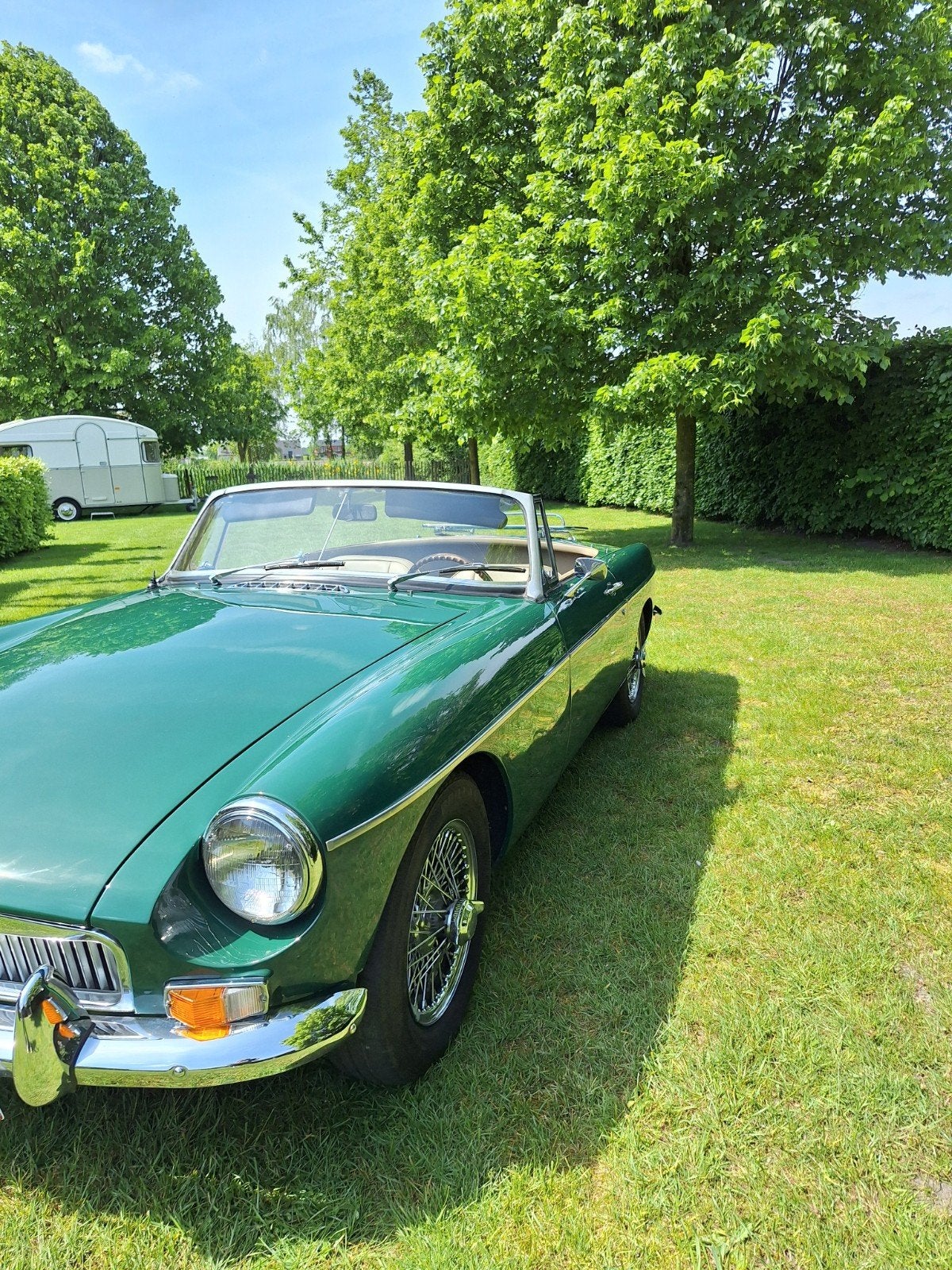 te koop : oldtimer MGB, Autos, Oldtimers & Ancêtres, Cuir, Achat, Beige, Boîte manuelle