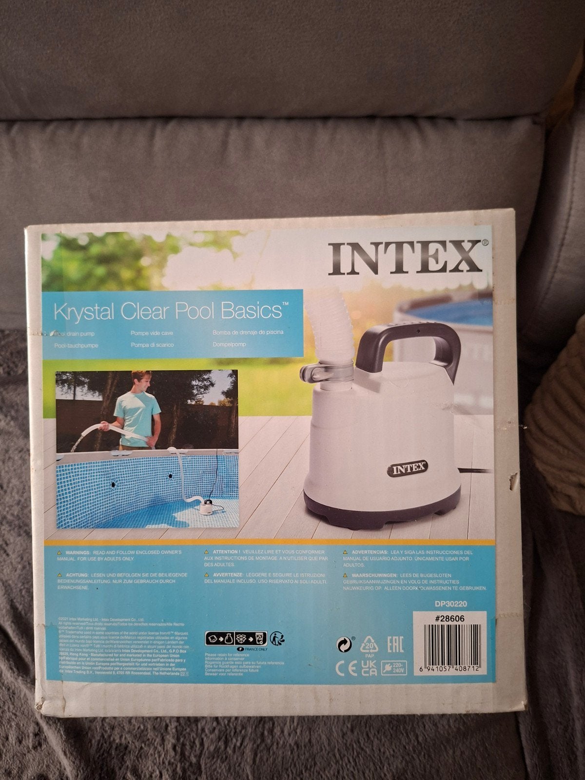 Pompe vide piscine intex, Enlèvement, Pompe