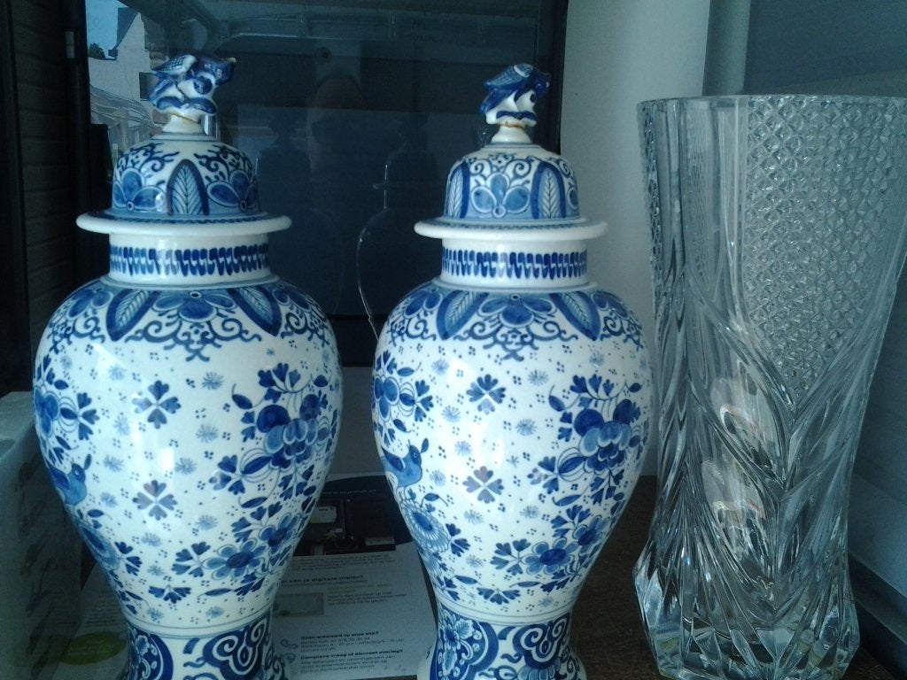 2 delftse vaasjes, Antiek en Kunst, Ophalen