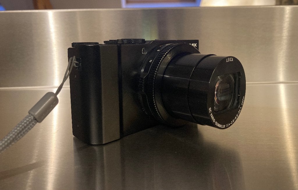 Camera - Panasonic Lumix DMC LX-15 + toebehoren, Ophalen, Accu, Panasonic, Handmatige focus