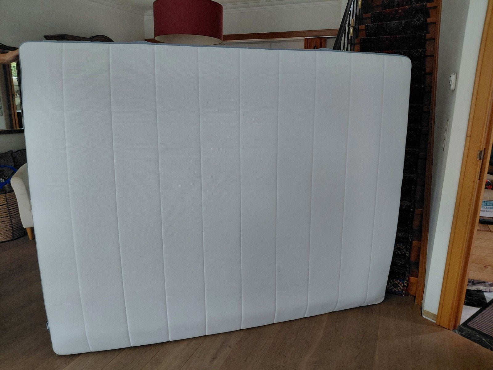 Matelas IKEA VESTERÖY 160x200 – État Neuf (Util, Maison & Meubles, Enlèvement, Comme neuf, Deux personnes, Matelas