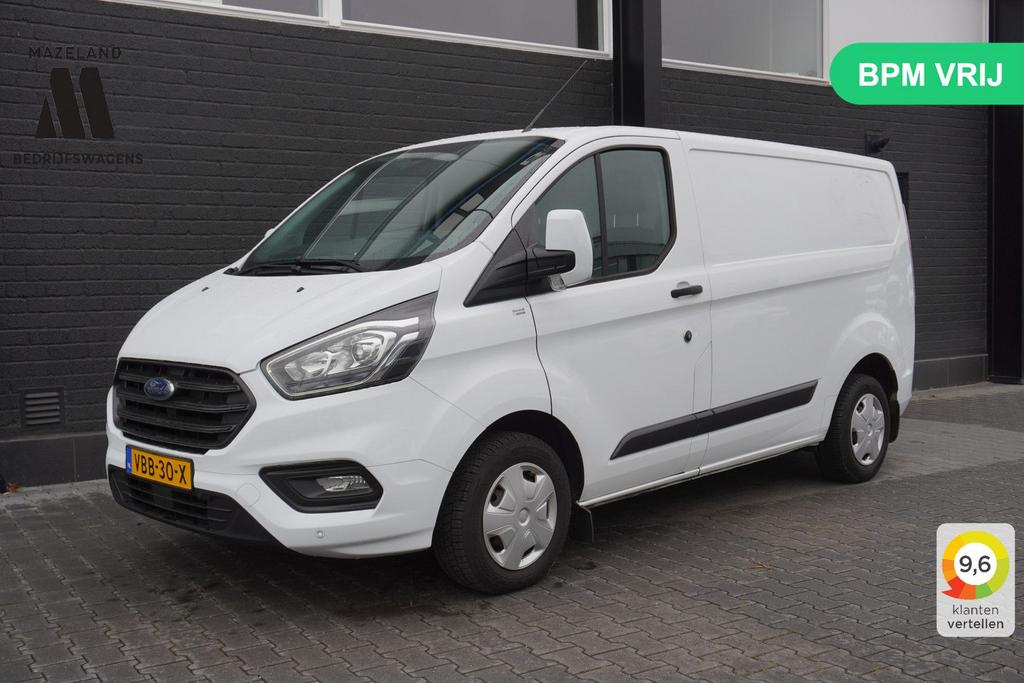 Ford Transit Custom 2.0 TDCI EURO 6 - Airco - Cruise - Trekh, Auto's, Wit, Bedrijf, 165 g/km, Ford