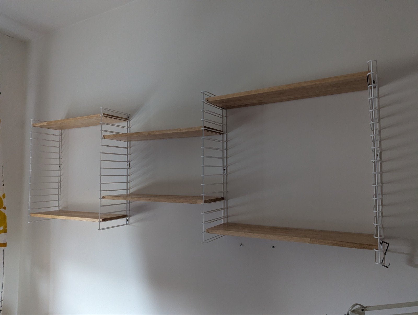 Étagère murale modulaire (4 montants + 5 planches), Bois, Comme neuf, Étagère, Modulaire