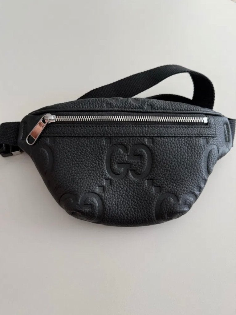 Gucci GG uniseks leren tas, Overige merken, Zwart, Nieuw, Ophalen of Verzenden