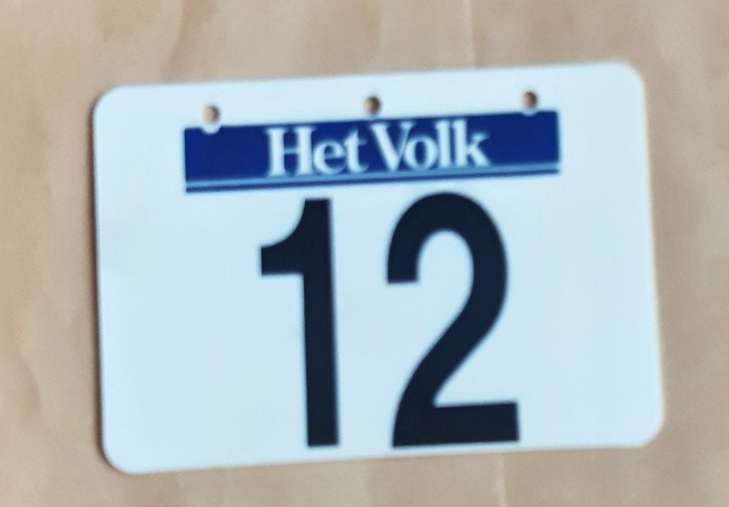 WIELRENNEN CYCLISME FIETS NUMMER KADER PLAATJE (13), Ophalen of Verzenden