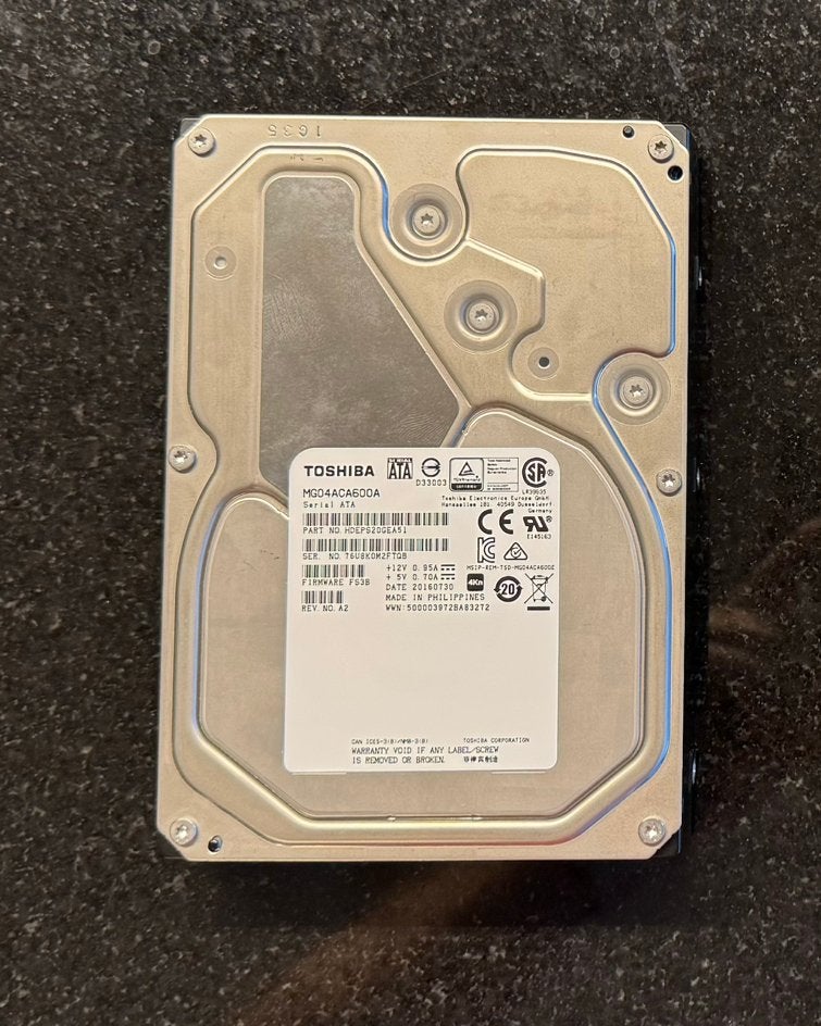 Toshiba enterprise harddisks 6tb (4 beschikbaar), Informatique & Logiciels, Interne, Serveur, Enlèvement, Utilisé