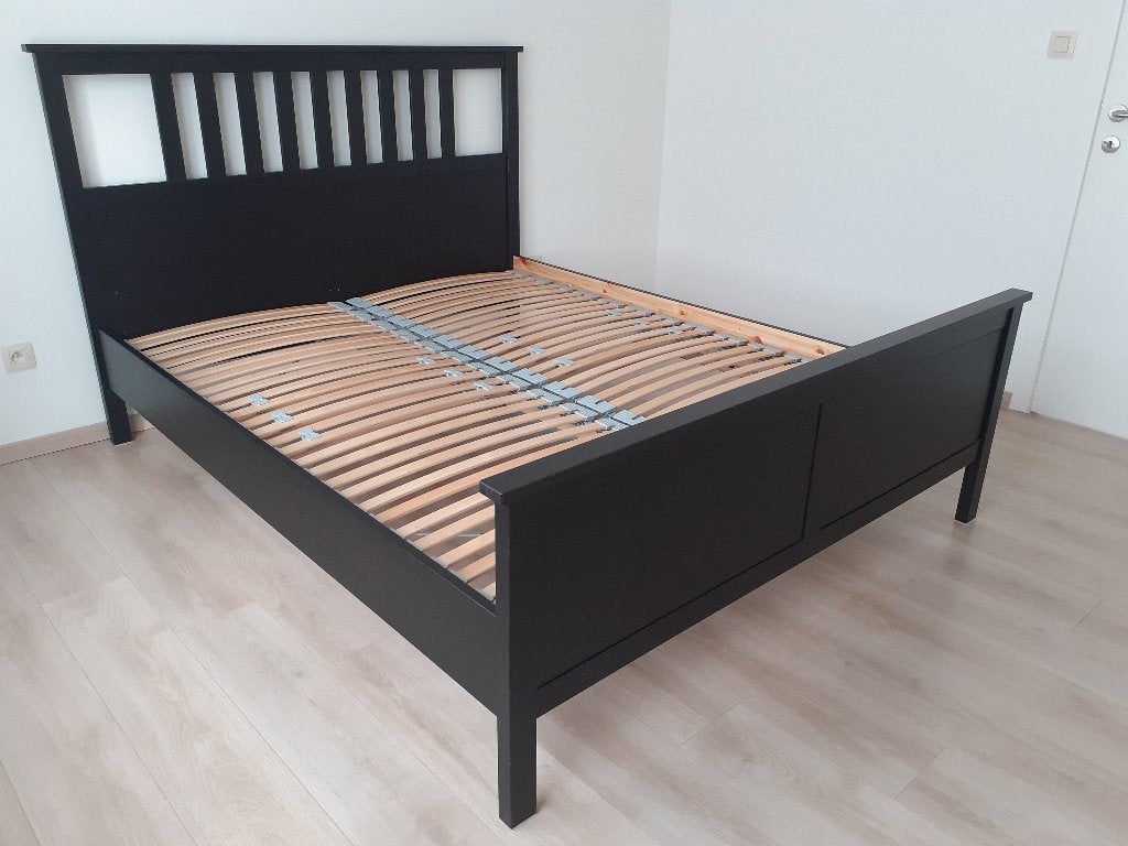 Ikea Hemnes bed + lattenbodems, Maison & Meubles, Enlèvement, Utilisé, 200 cm, Bois