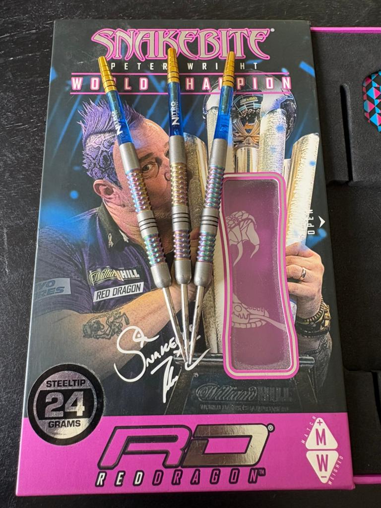 Darts pijlen Peter Wright, Sport en Fitness, Darts, Ophalen, Zo goed als nieuw, Pijlen